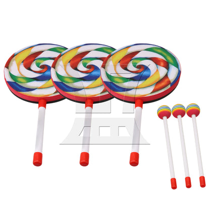 BQLZR Hand Drum Musical Sound Tool Musical Instruments Colorful 7.87 Inch