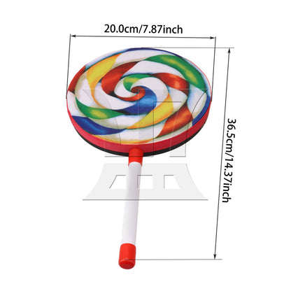 BQLZR Hand Drum Musical Sound Tool Musical Instruments Colorful 7.87 Inch