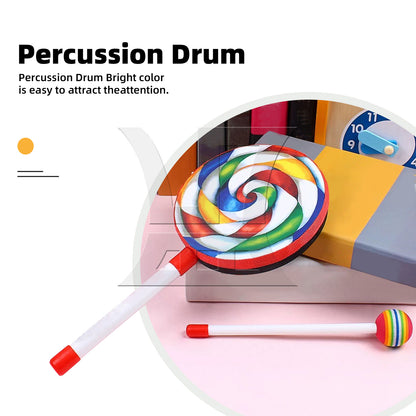 BQLZR Hand Drum Musical Sound Tool Musical Instruments Colorful 7.87 Inch
