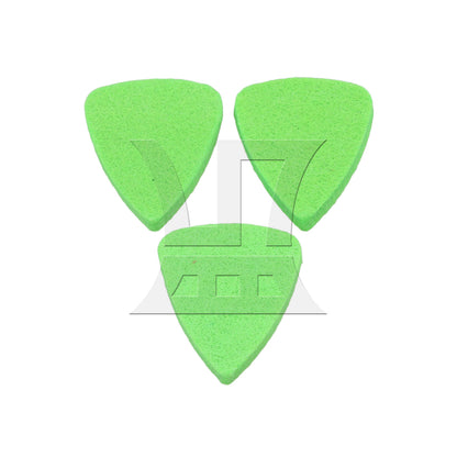 BQLZR 6 Pieces Felt Guitar Picks Green for Electric Acoustic Bass with Strings Capo