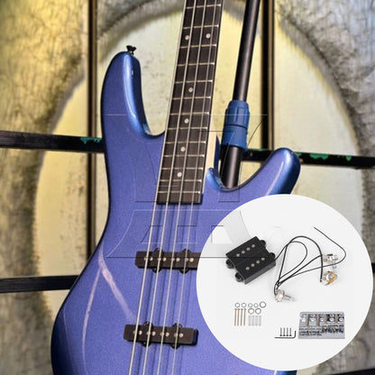 BQLZR Prewired Neck & Bridge Humbucker Pickups Set w/ Bass Bridg for 4-string Bass