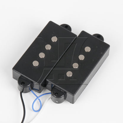 BQLZR Prewired Neck & Bridge Humbucker Pickups Set w/ Bass Bridg for 4-string Bass