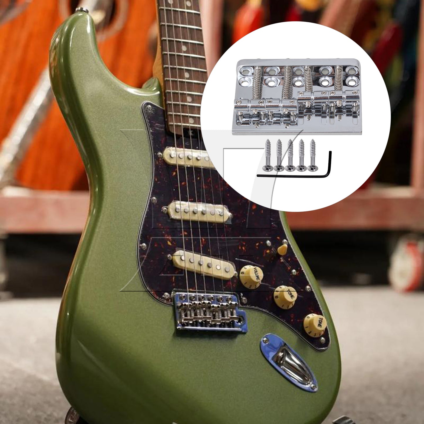 BQLZR Prewired Neck & Bridge Humbucker Pickups Set w/ Bass Bridg for 4-string Bass