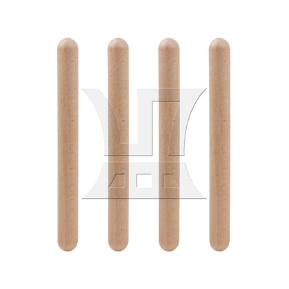 BQLZR 4Pieces Wood Claves Drum Sticks for Drummers or Beginners 7.87" x 0.75"