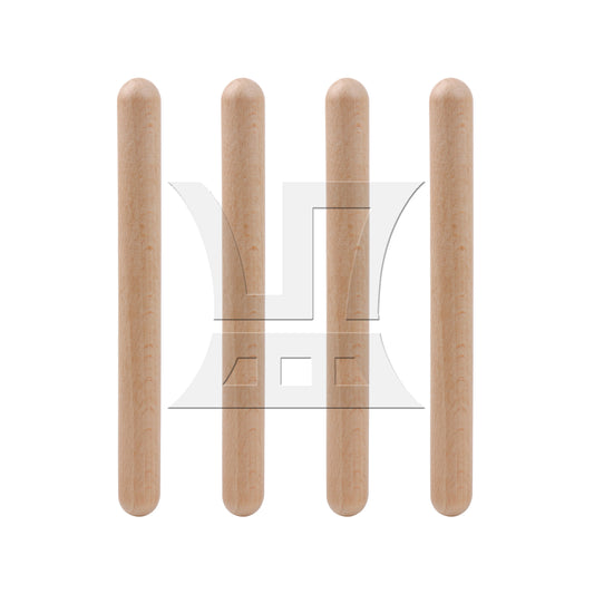 BQLZR 4Pieces Wood Claves Drum Sticks for Drummers or Beginners 7.87" x 0.75"