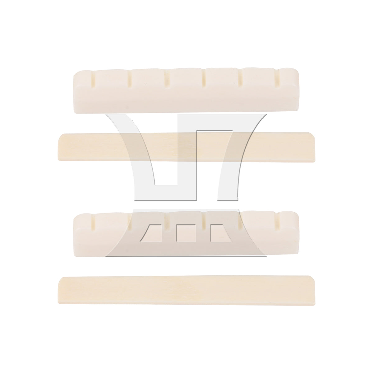 BQLZR 4 Pieces Bridge Saddle Nut for 6 Strings Classical Guitars Repair Parts Set