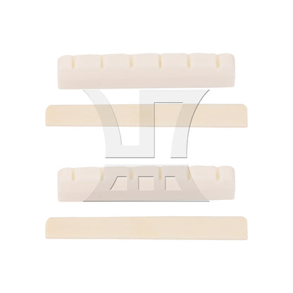 BQLZR 4 Pieces Bridge Saddle Nut for 6 Strings Classical Guitars Repair Parts Set