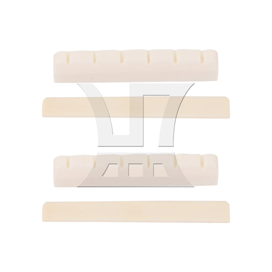 BQLZR 4 Pieces Bridge Saddle Nut for 6 Strings Classical Guitars Repair Parts Set