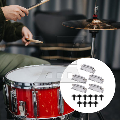 BQLZR Single End Drum Lugs 1.89 Inch Percussion Part with M5 x 16mm Screws