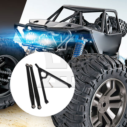 BQLZR Black Front Chassis Y-Link &Suspension Link for AXIAL RC1:10 Buggy