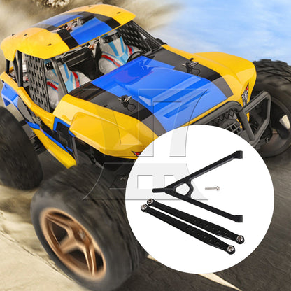 BQLZR Black Front Chassis Y-Link &Suspension Link for AXIAL RC1:10 Buggy