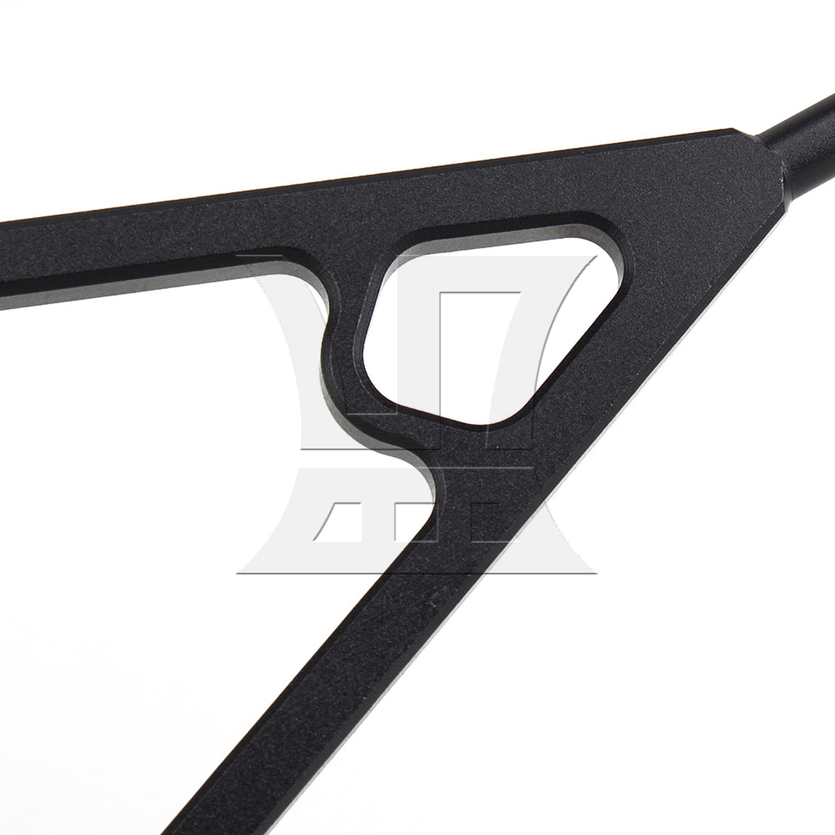 BQLZR Black Front Chassis Y-Link &Suspension Link for AXIAL RC1:10 Buggy