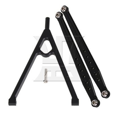 BQLZR Black Front Chassis Y-Link &Suspension Link for AXIAL RC1:10 Buggy