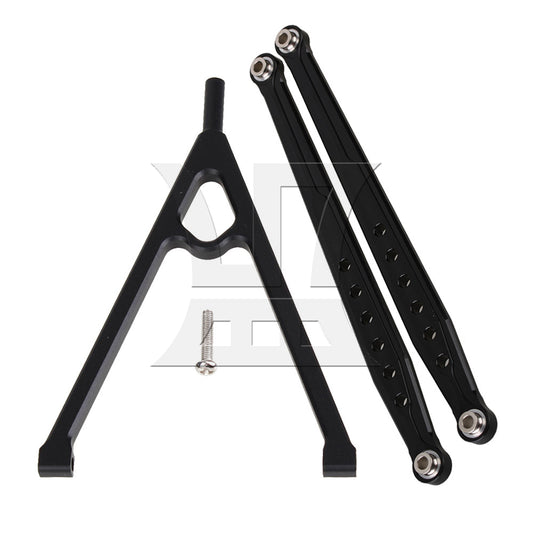 BQLZR Black Front Chassis Y-Link &Suspension Link for AXIAL RC1:10 Buggy