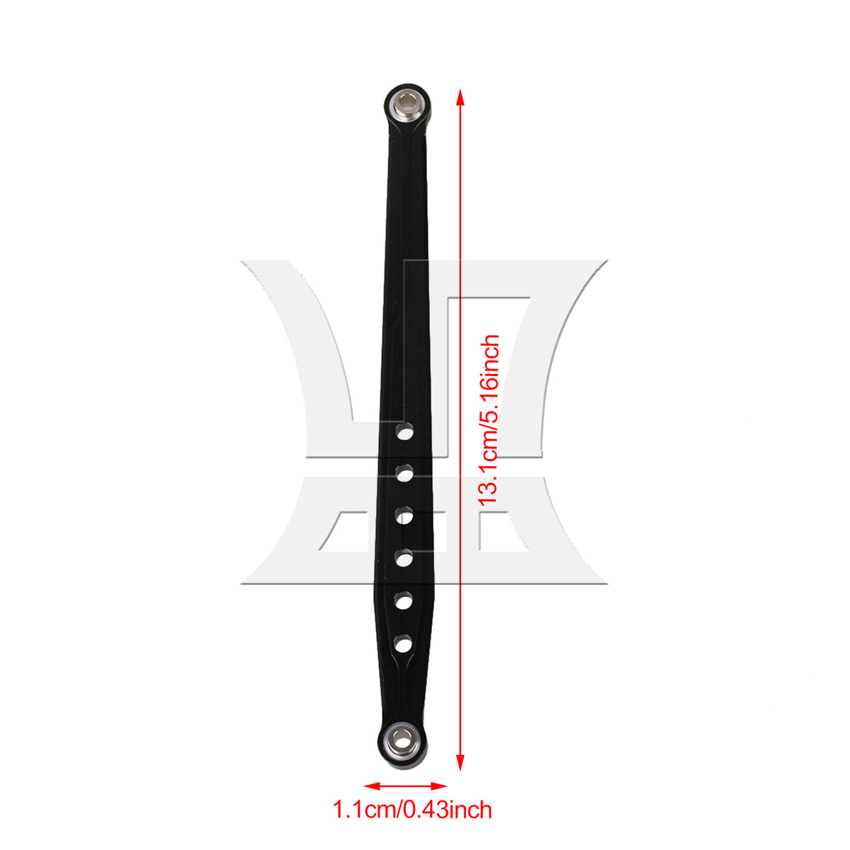 BQLZR Black Front Chassis Y-Link &Suspension Link for AXIAL RC1:10 Buggy