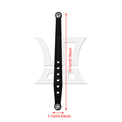 BQLZR Black Front Chassis Y-Link &Suspension Link for AXIAL RC1:10 Buggy