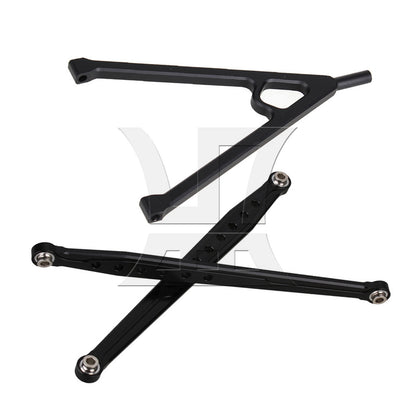 BQLZR Black Front Chassis Y-Link &Suspension Link for AXIAL RC1:10 Buggy