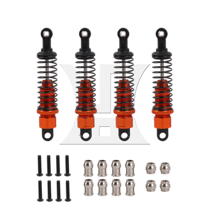 BQLZR Aluminum A285004OR Shock Absorber for RC 1:16 Car Upgrade Parts Orange