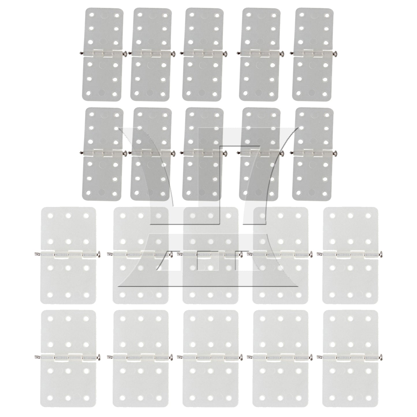 BQLZR Beige DIY Remote Control RC Airplane pinned Hinges 2.5x1.1cm Spare Parts
