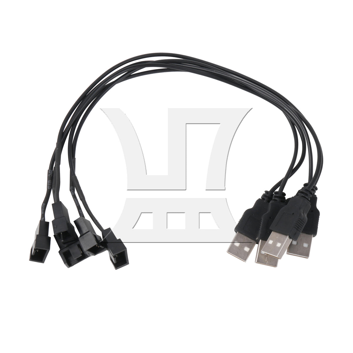 BQLZR 5 Pieces USB to 3 PIN Fan Power Connector Cable 5V