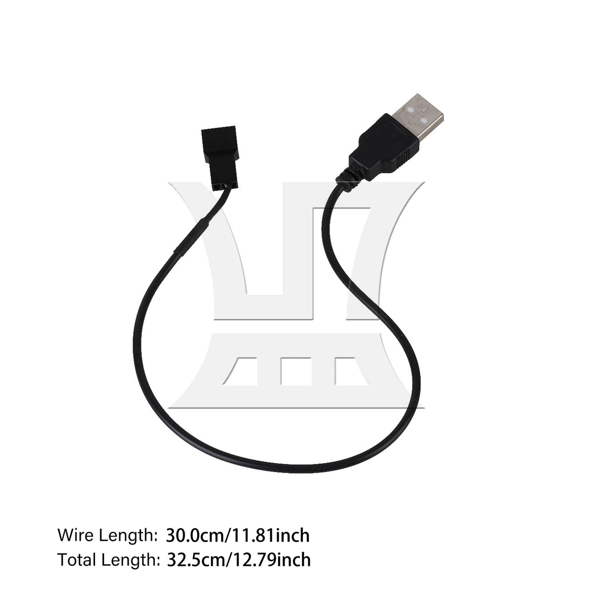 BQLZR 5 Pieces USB to 3 PIN Fan Power Connector Cable 5V