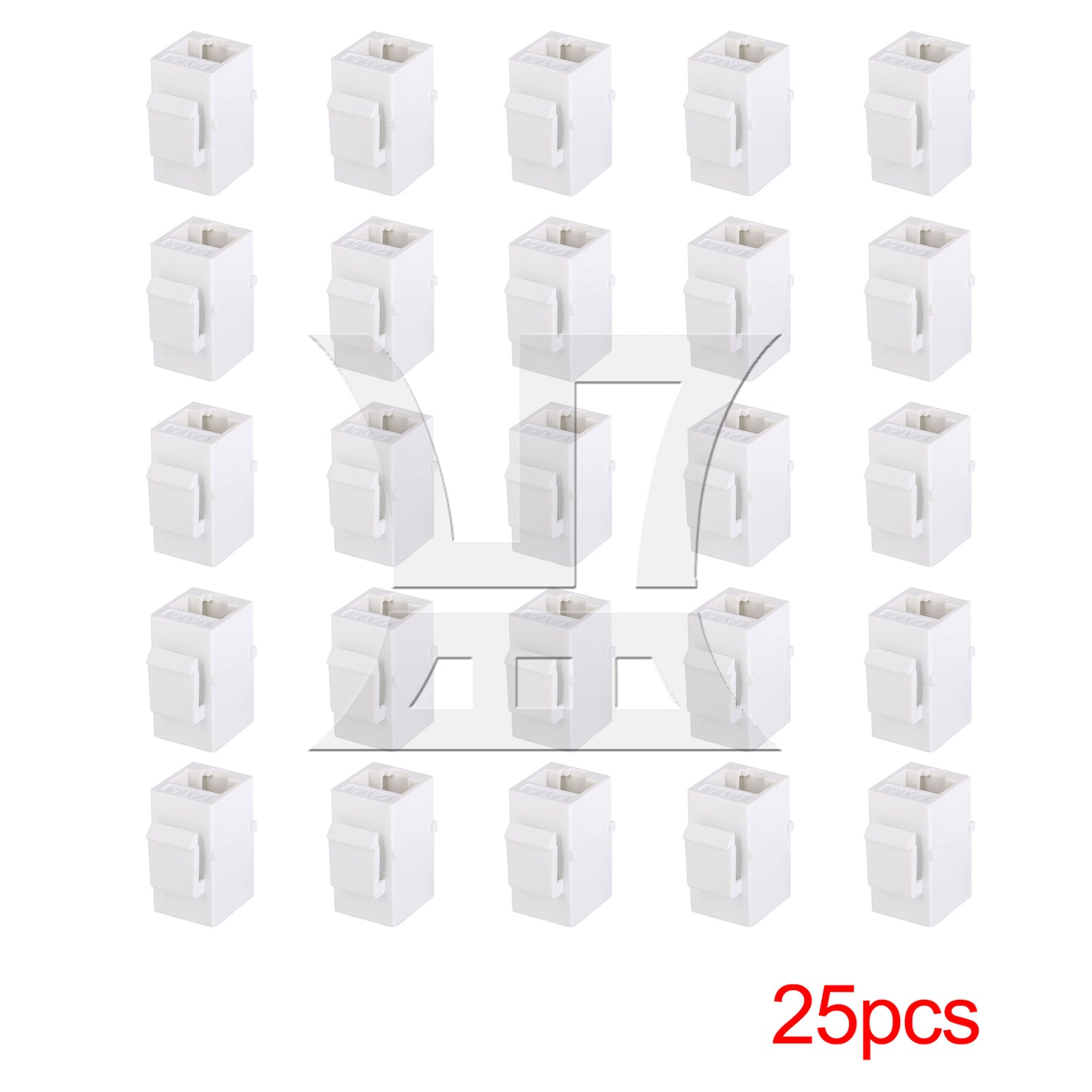 BQLZR Cat6 RJ45 Gigabit Coupler Female Adapter For Keystone Panel White