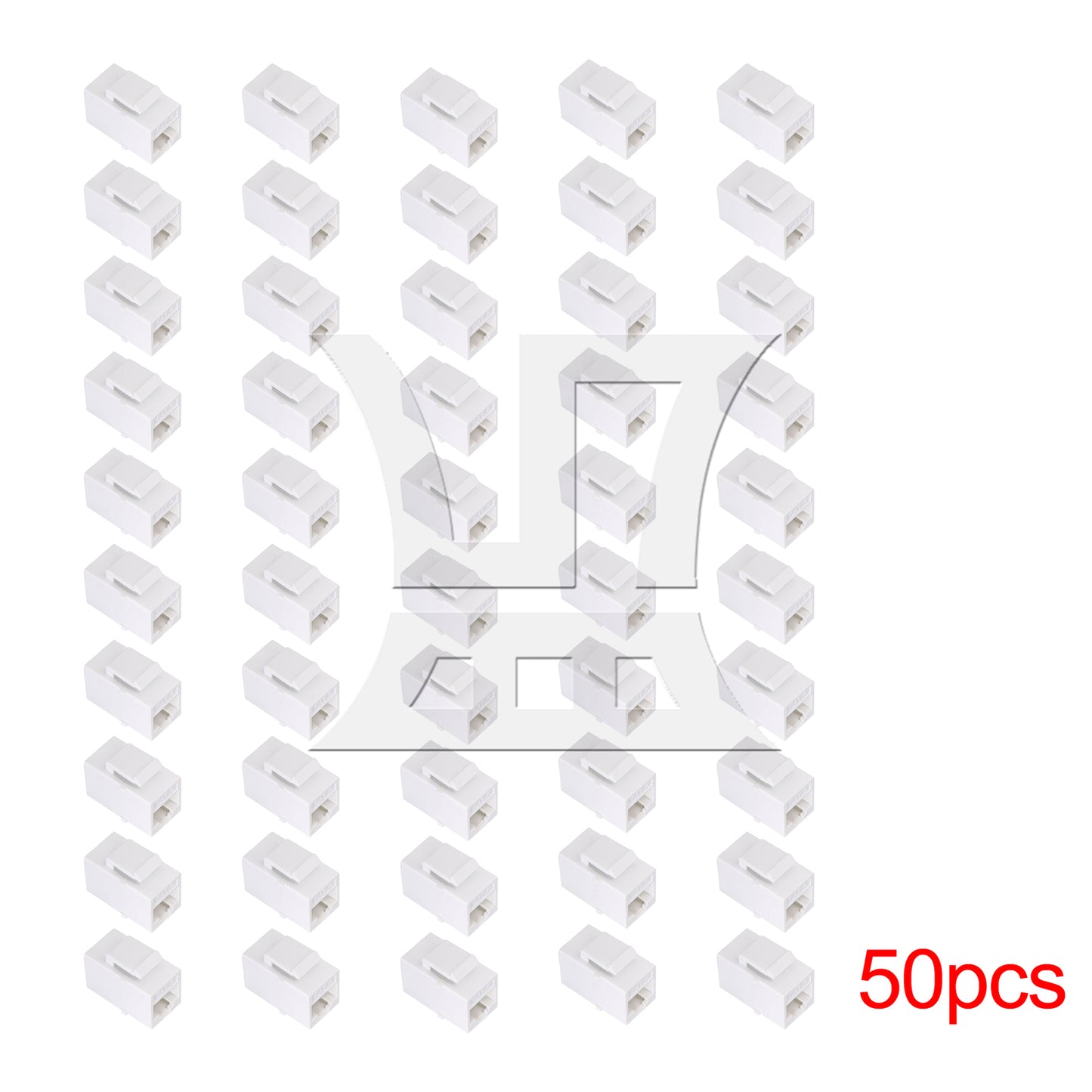 BQLZR Cat6 RJ45 Gigabit Coupler Female Adapter For Keystone Panel White