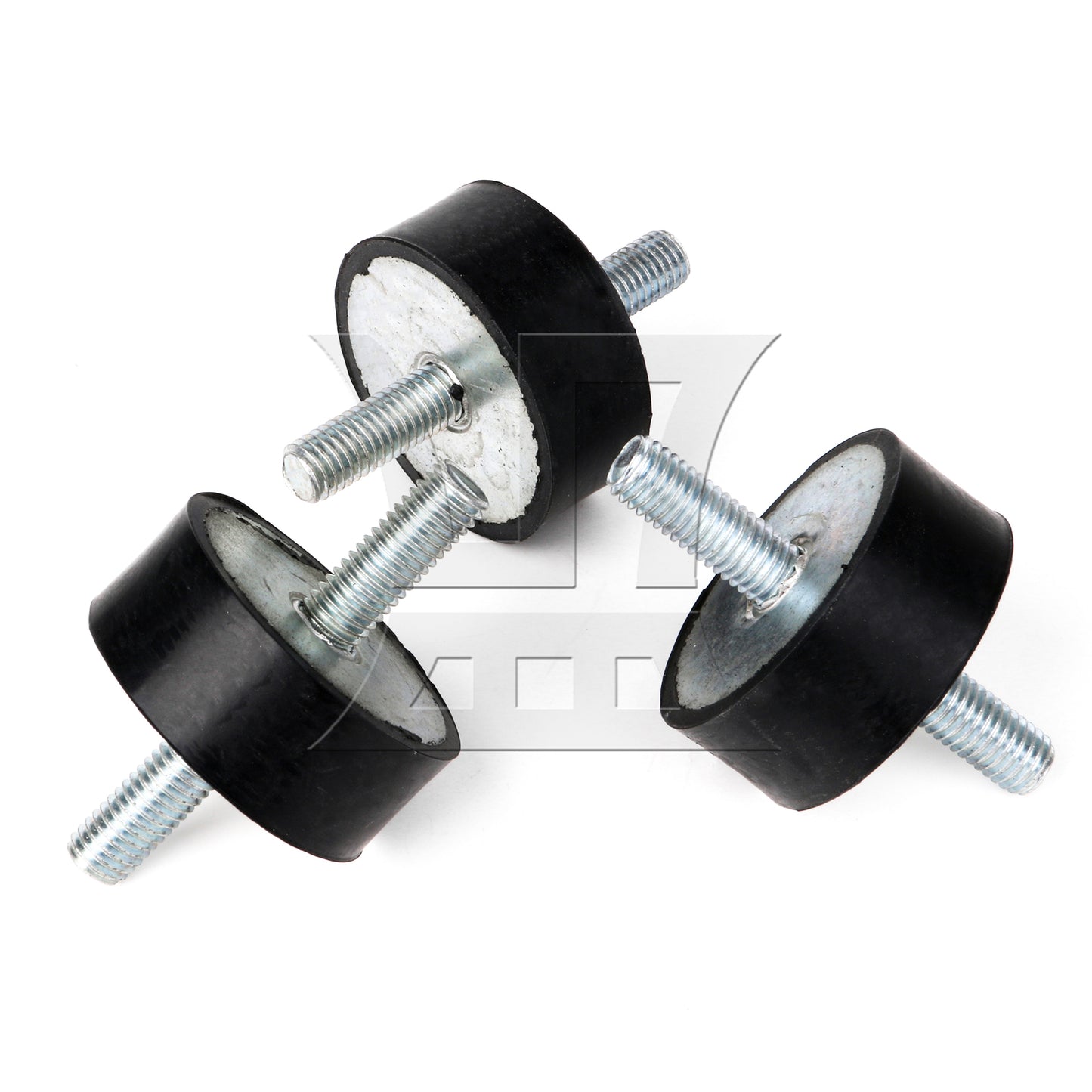BQLZR 5Pieces Vibration Isolator Silent Block Mount M10 50x20mm Black Rubber for DIY