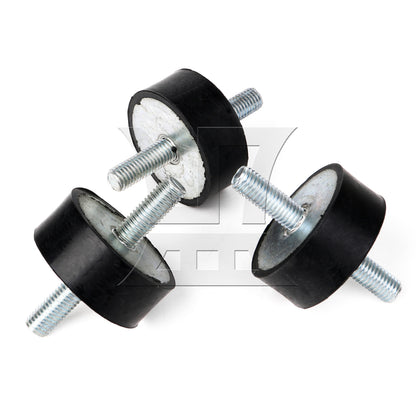 BQLZR 5Pieces Vibration Isolator Silent Block Mount M10 50x20mm Black Rubber for DIY