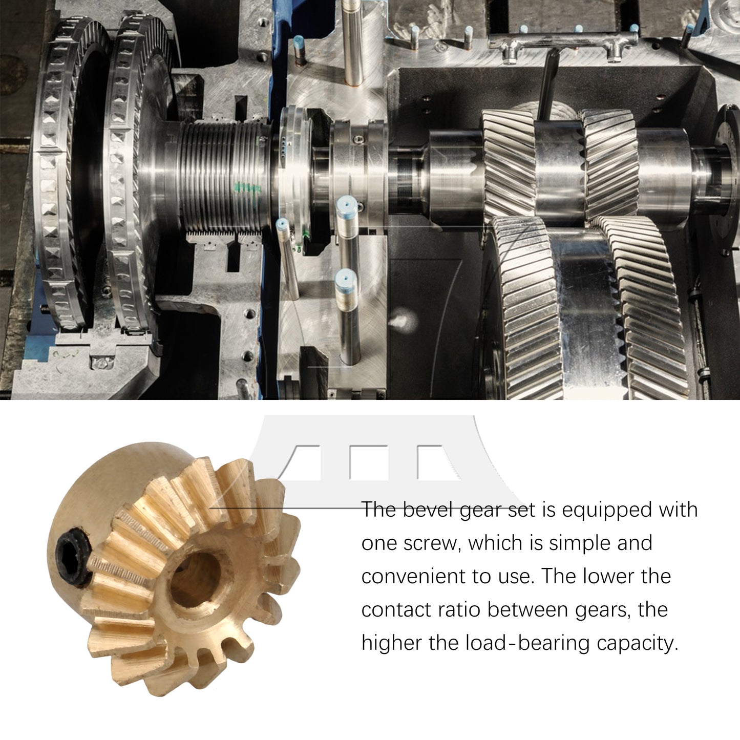 BQLZR 0.8 Module 15T Brass Bevel Gear Hardware with Wrench & Screws