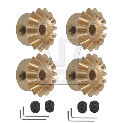 BQLZR 0.8 Module 15T Brass Bevel Gear Hardware with Wrench & Screws