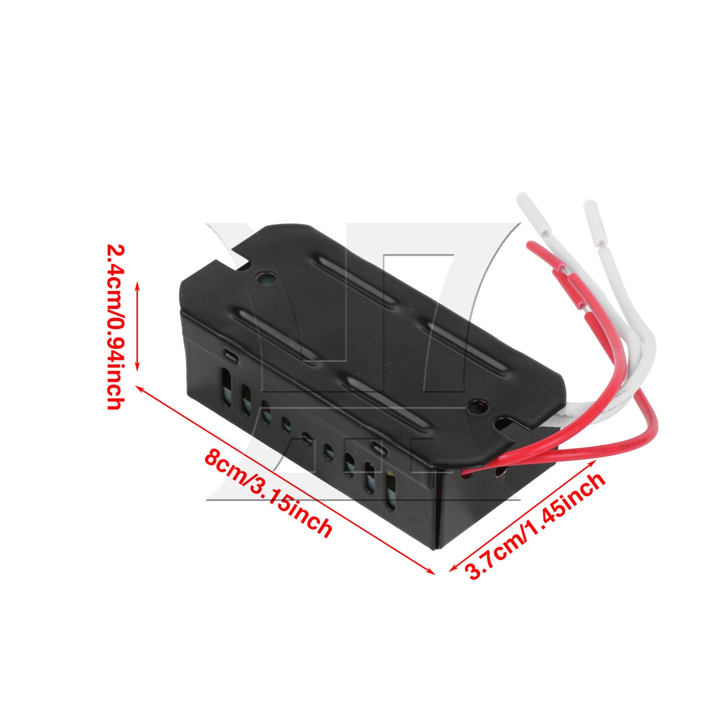 BQLZR 3Pieces Out Put Potted Transformer AC110V to 12V 80W for Lighting