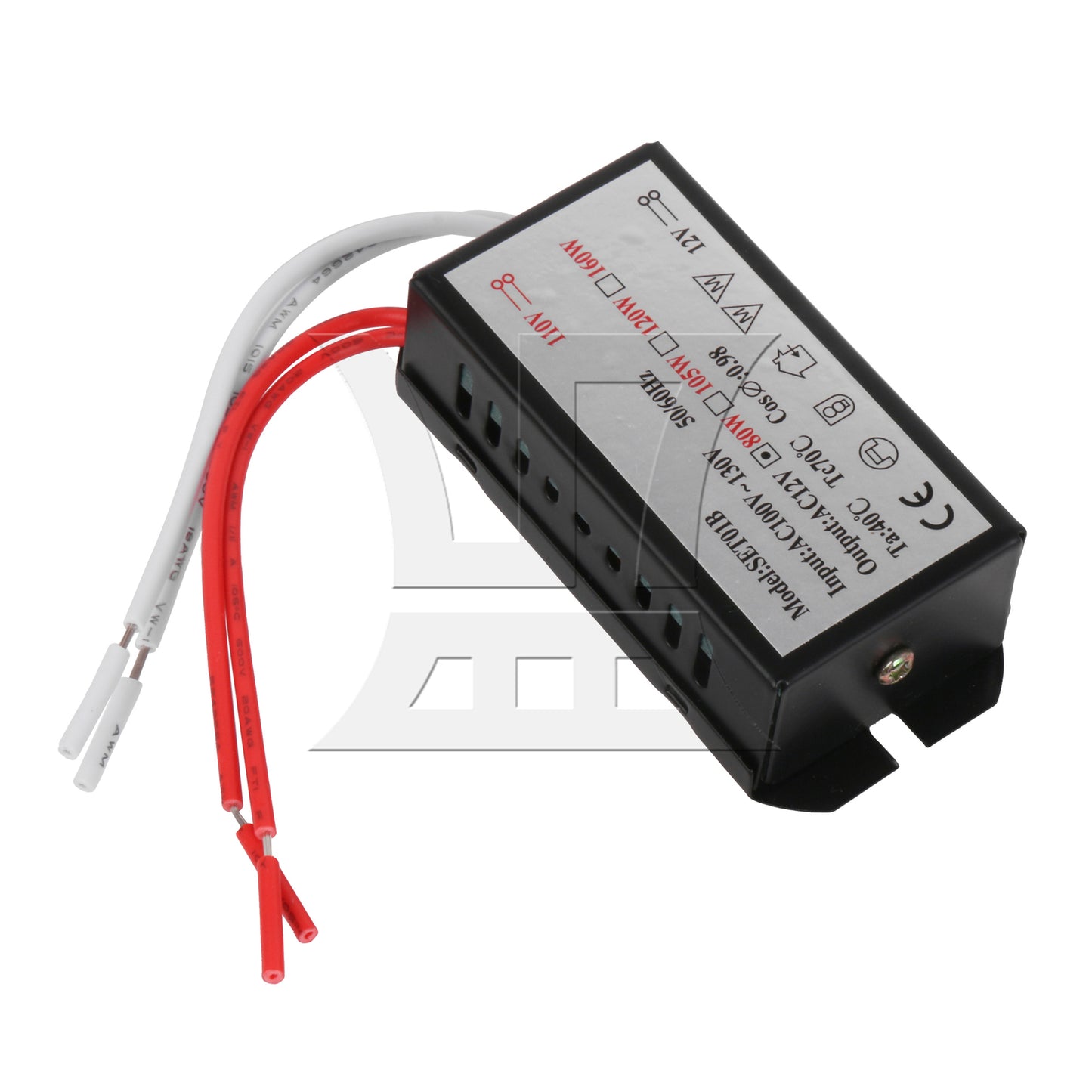 BQLZR 3Pieces Out Put Potted Transformer AC110V to 12V 80W for Lighting