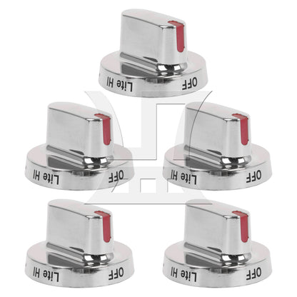 BQLZR Oven Replacement Knobs for Control Dial Knob DG64-00472B Silver