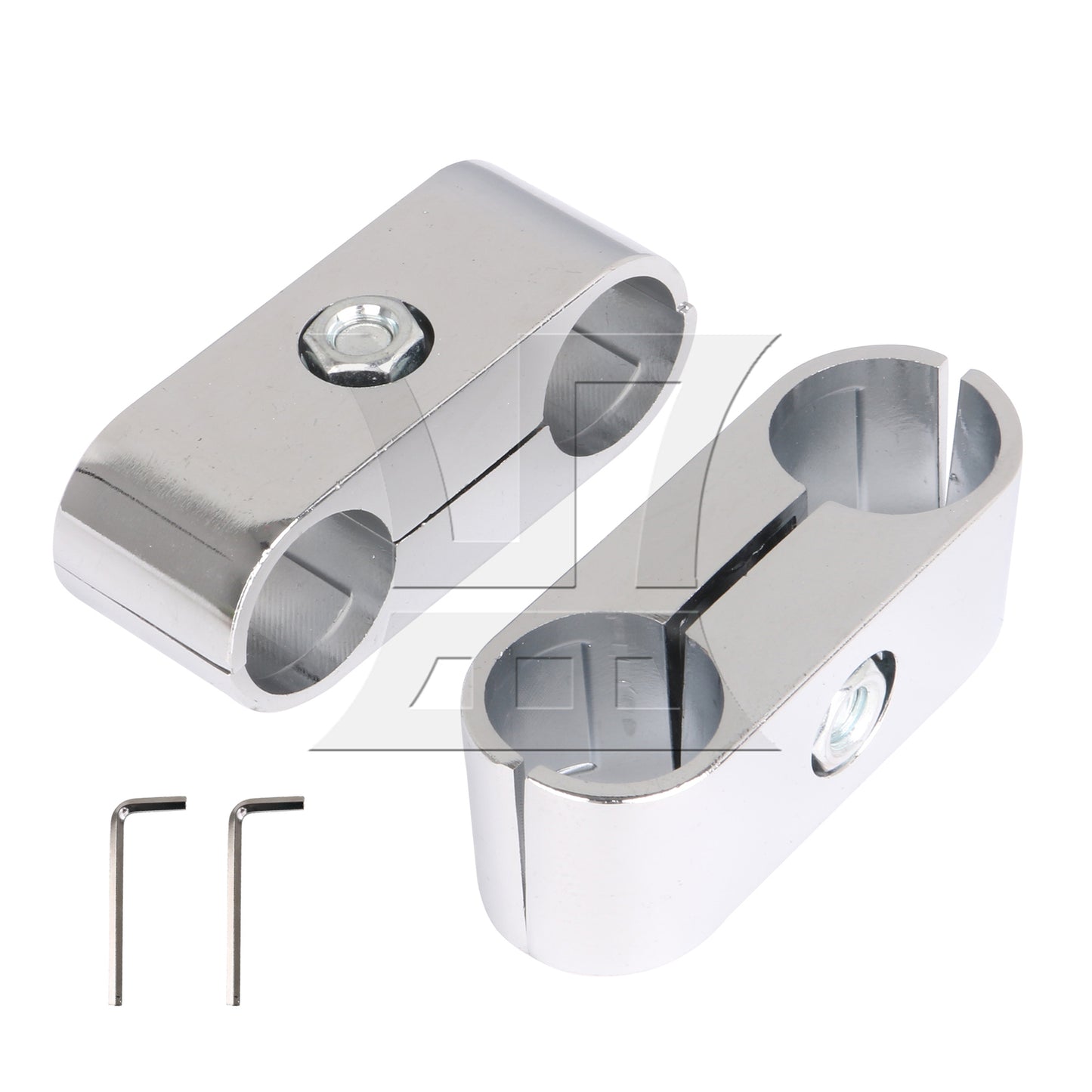 BQLZR 2 Way Al. Round Pipe Rack Fitting 82x25mm for DIY Replacement Fastener