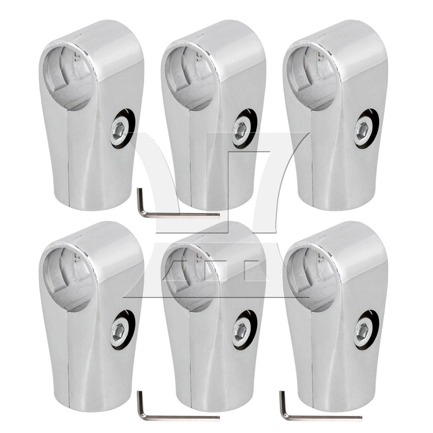 BQLZR  Metal Drying Rack Pipe Fittings Two-way Connector 0.98inch Silver