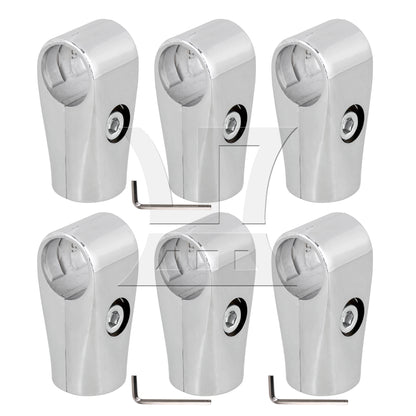 BQLZR  Metal Drying Rack Pipe Fittings Two-way Connector 0.98inch Silver