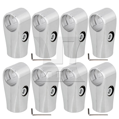 BQLZR  Metal Drying Rack Pipe Fittings Two-way Connector 0.98inch Silver