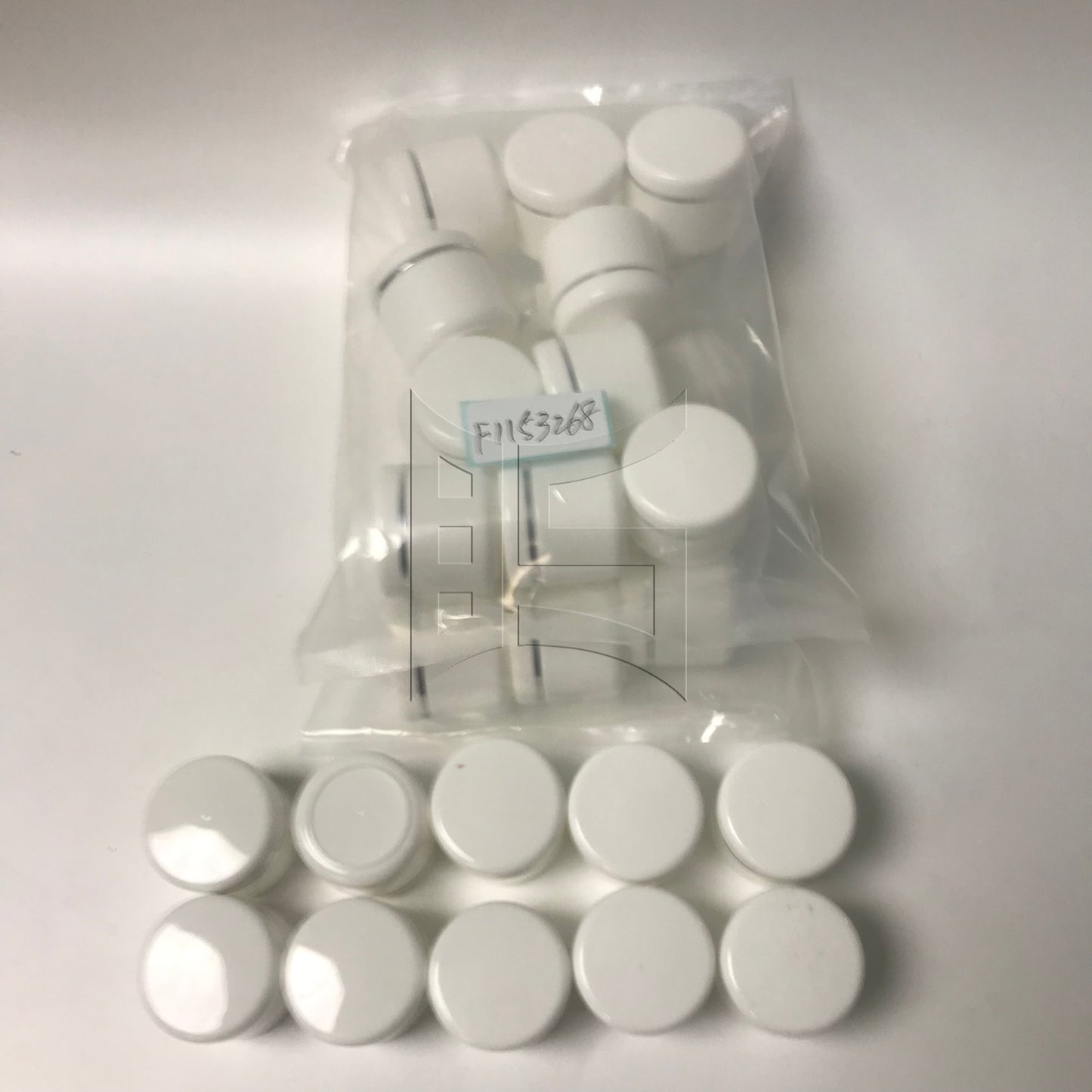 BQLZR White Creams Containers Plastic Makeup Pot for Travel Storage 30g