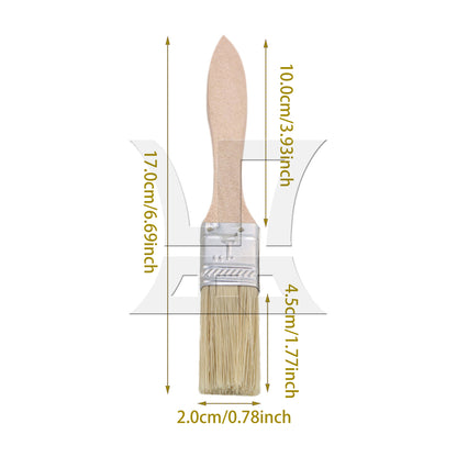 BQLZR Chip Paint Brush w/ Thickened Wood Handle for Home Decoration 1"