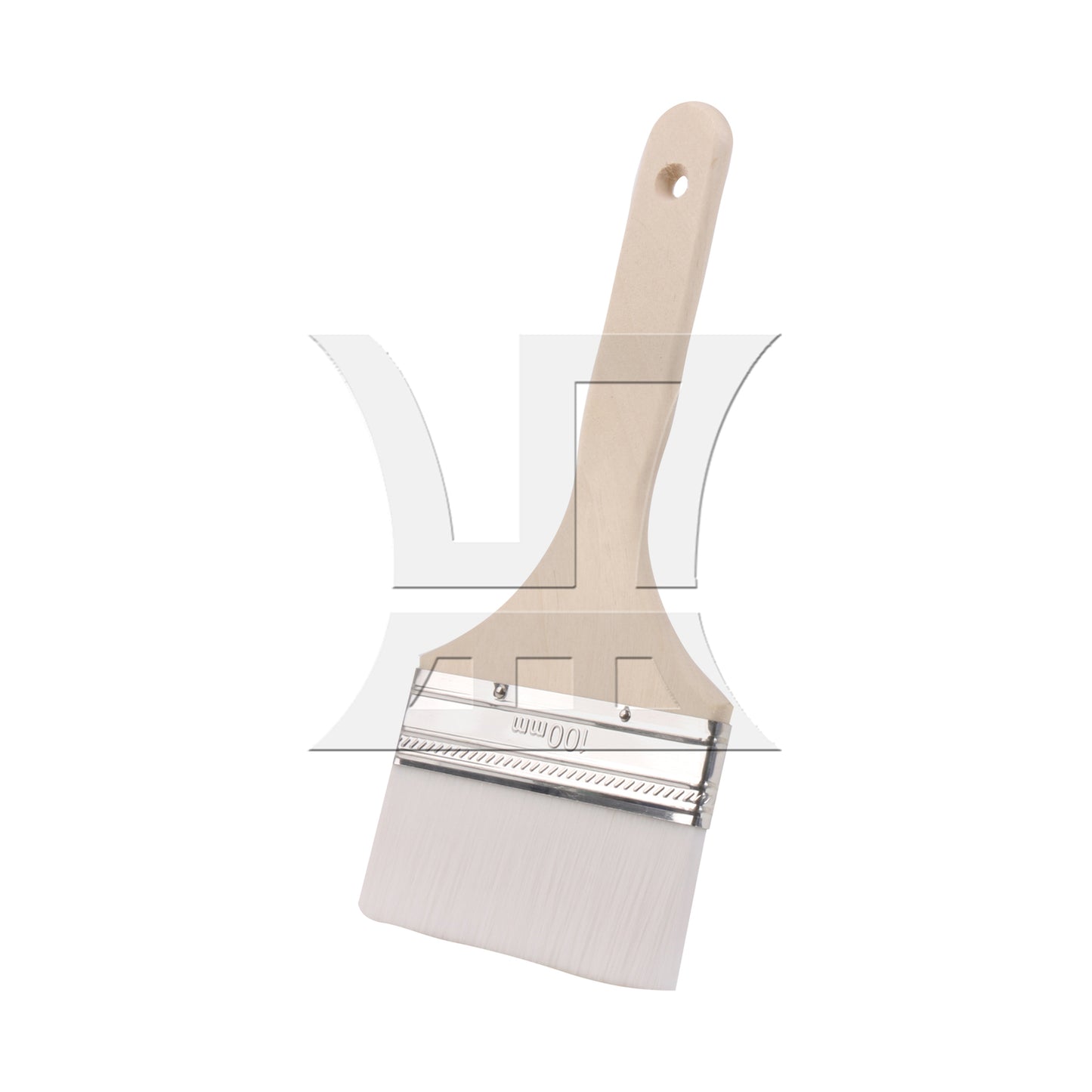 BQLZR Soft Bristles Painting Brush w/ Wood Handle for Water-Based Paint 4"