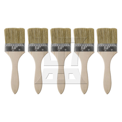 BQLZR Chip Paint Brush with Wooden Handle 2.5" Soft Craft Brushes for DIY
