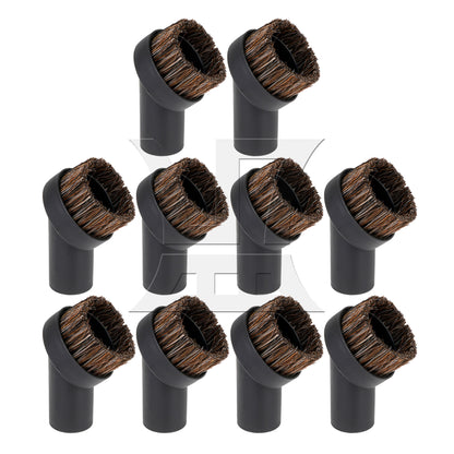 BQLZR 32mm ID Round Brush Attachment w/ 35mm ID Plastic Hose Adapter for 1/2" Vacuum