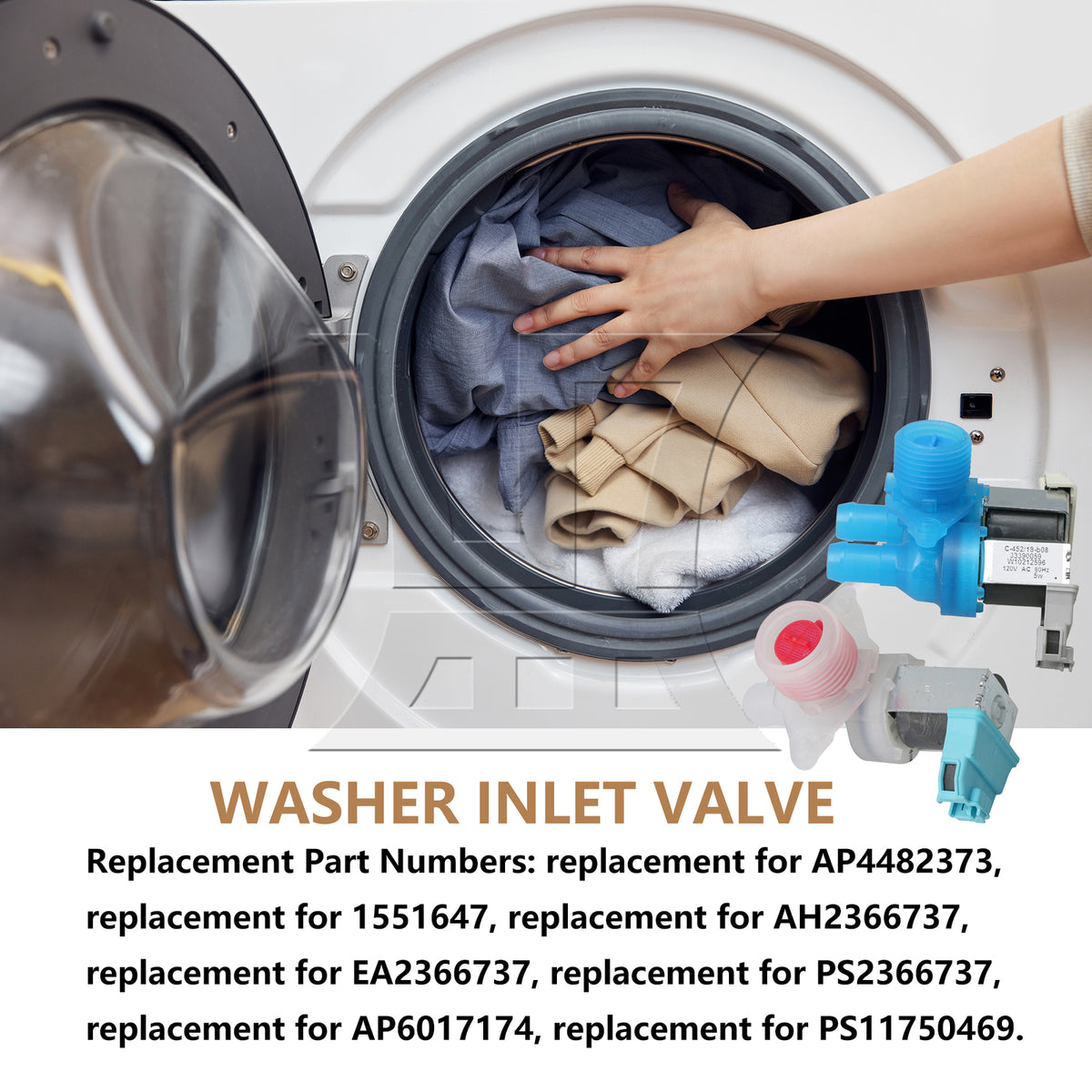 BQLZR Washing Machine Inlet Valve AC120V Replacement Parts for Washing Machine