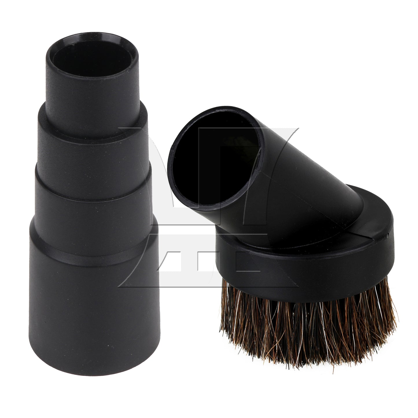 BQLZR 32mm ID Round Brush Attachment w/ 35mm ID Plastic Hose Adapter for 1/2" Vacuum