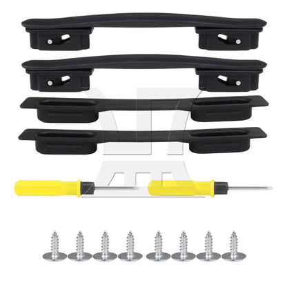 BQLZR Luggage Handle Replacement Flexible Spare Grip 9.25inch w/ Screws B113 Black