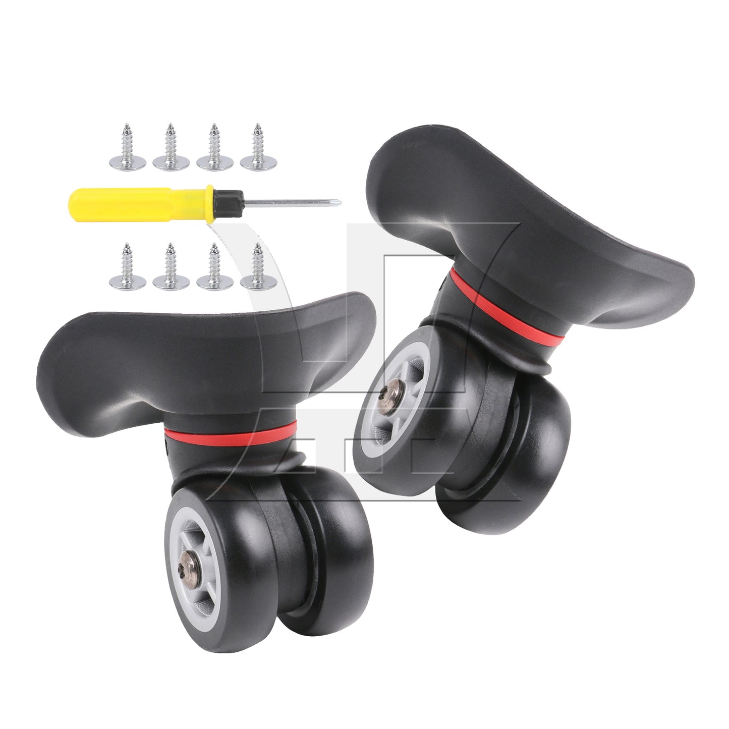 BQLZR Swivel Left Luggage Wheel Suitcase Replacement Repair Wheels W042 Black