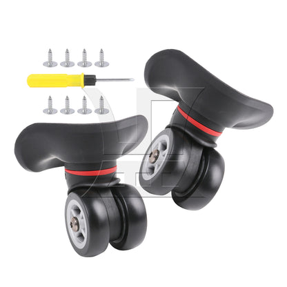 BQLZR Swivel Left Luggage Wheel Suitcase Replacement Repair Wheels W042 Black