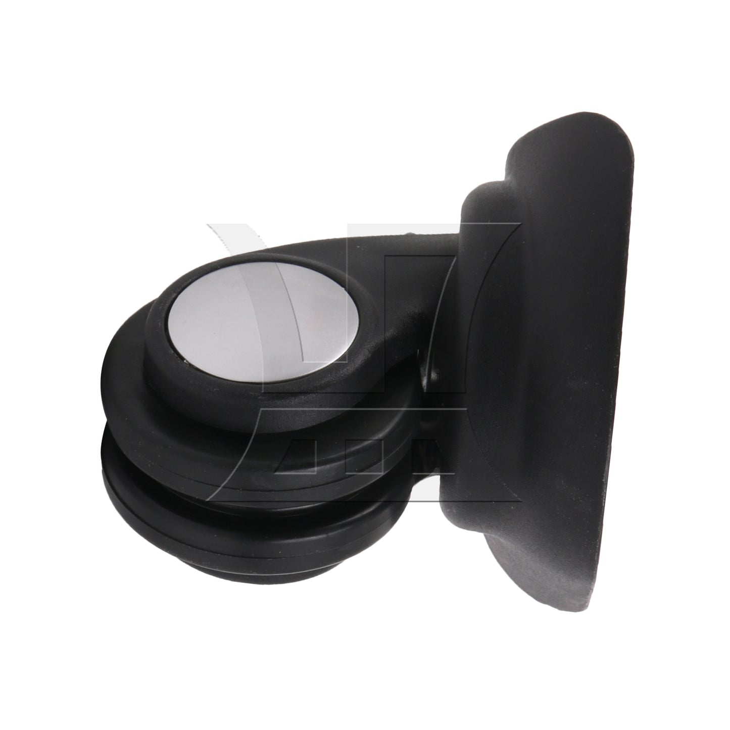 BQLZR 1 Left & 1 Right 95x92x50cm Black DIY Caster Wheel with 4 Holes