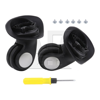 BQLZR Luggage Spinner Wheel 3.43 Inches W024 Black Left for Suitcases Repair Part